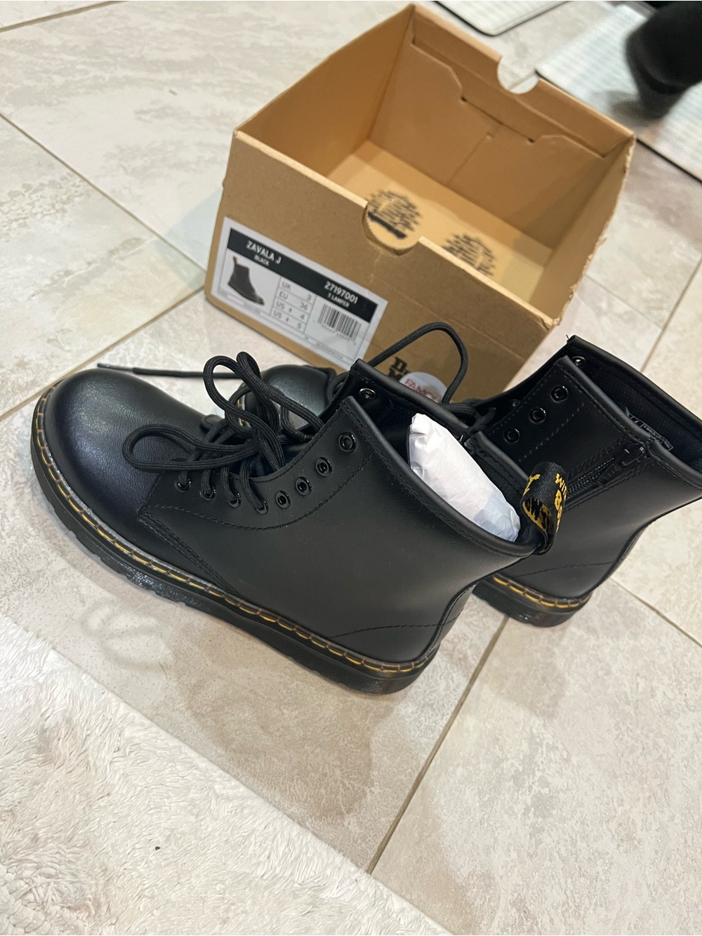 Dr Martens Kids black Boots Size 4Y